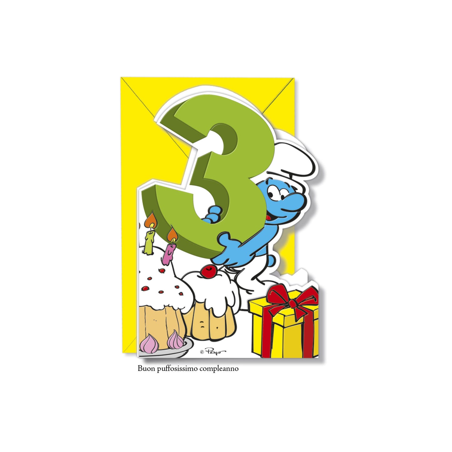 Biglietto d'auguri Puffi