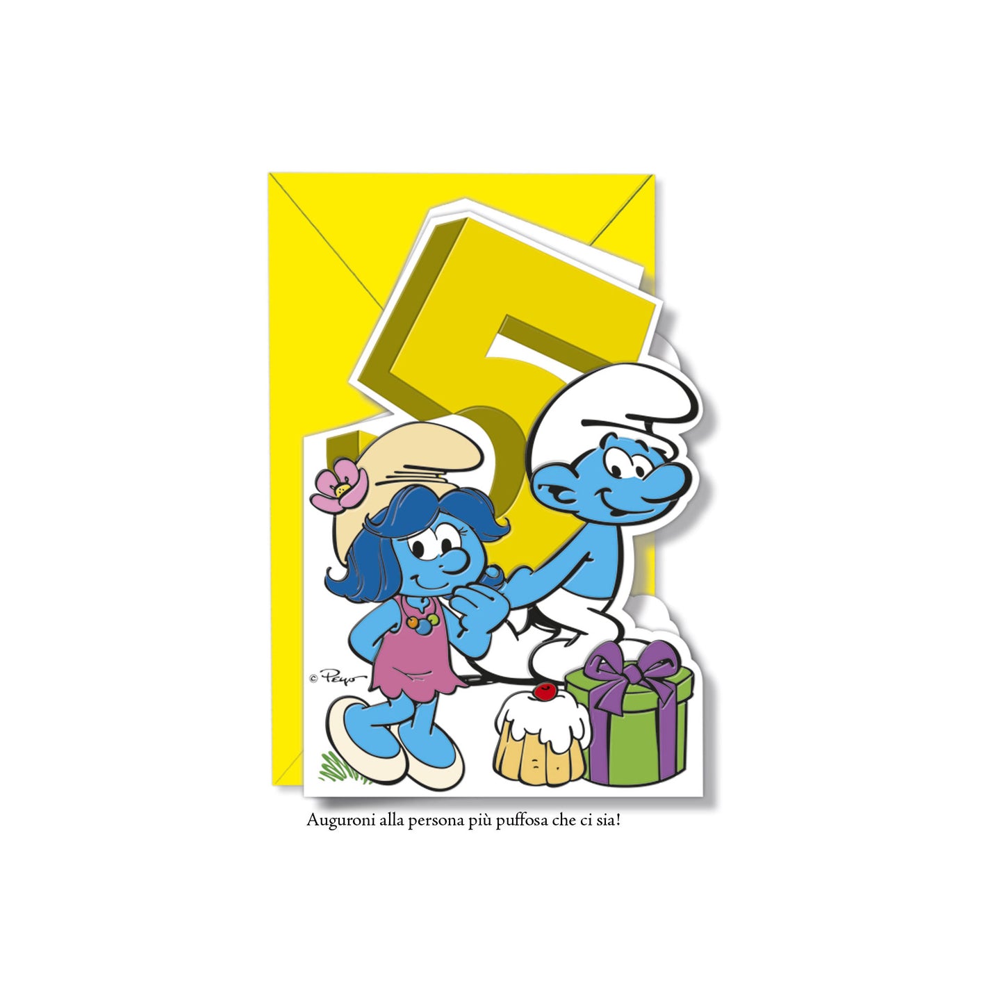 Biglietto d'auguri Puffi