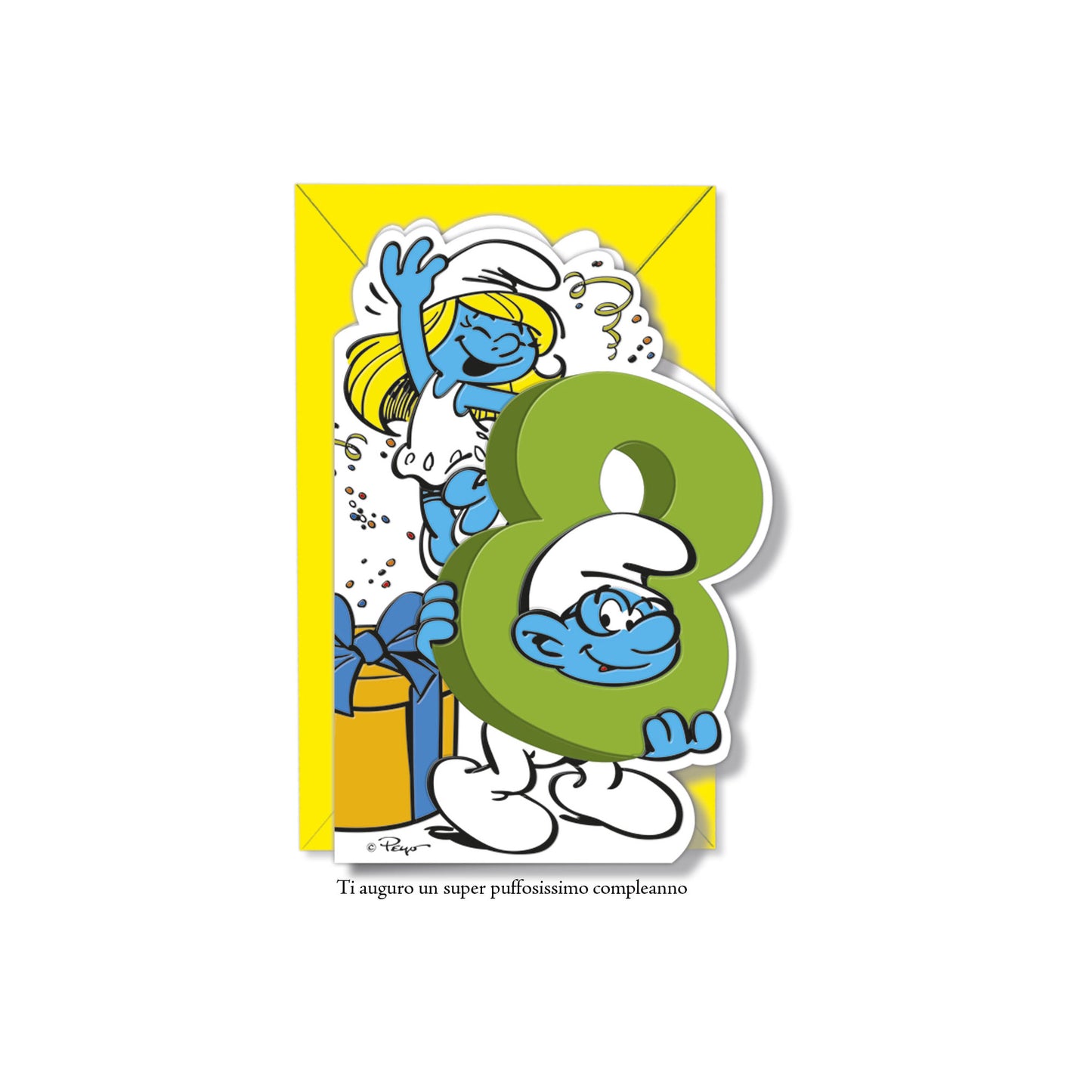 Biglietto d'auguri Puffi