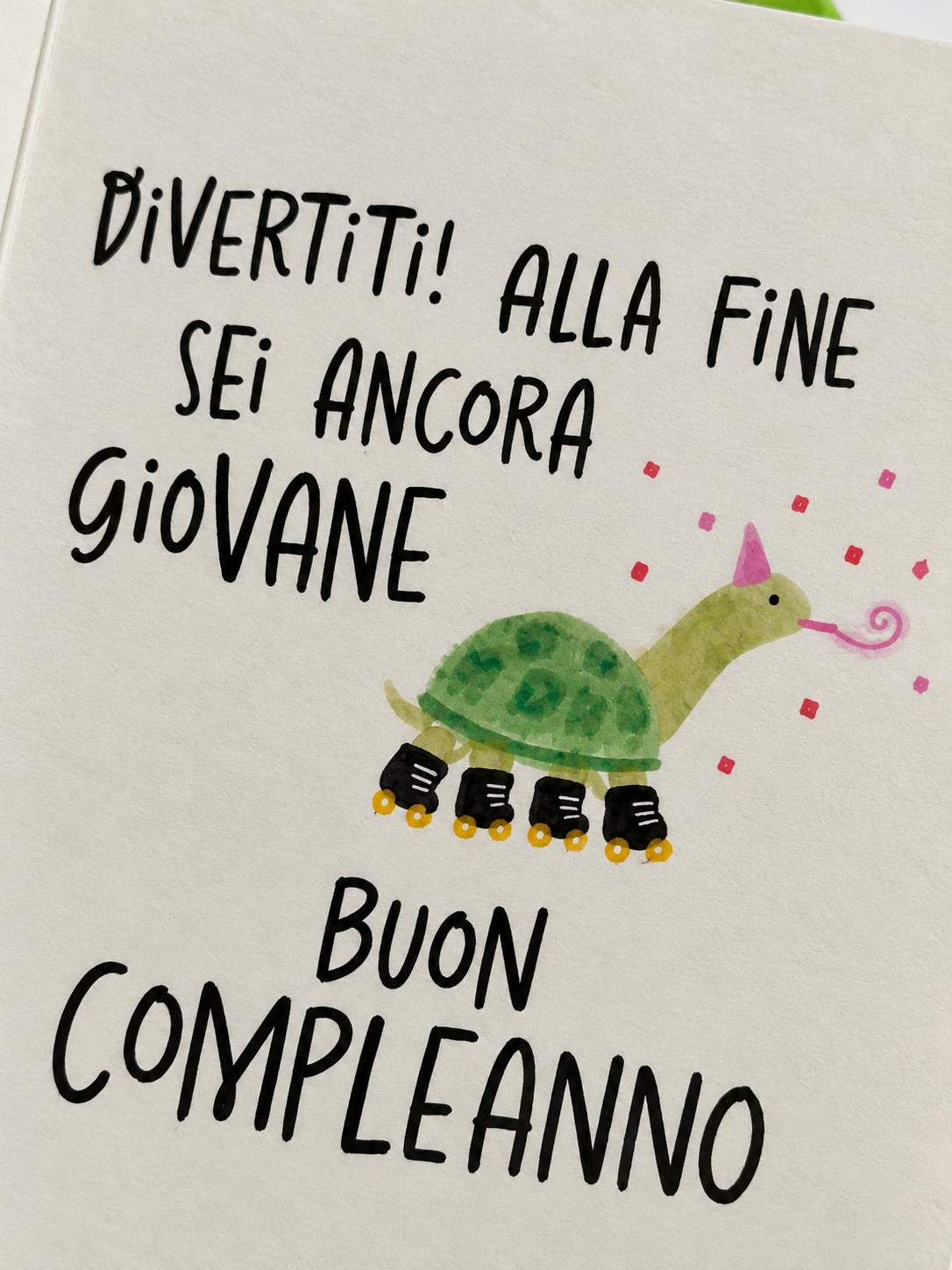 Biglietto d'auguri simpatico