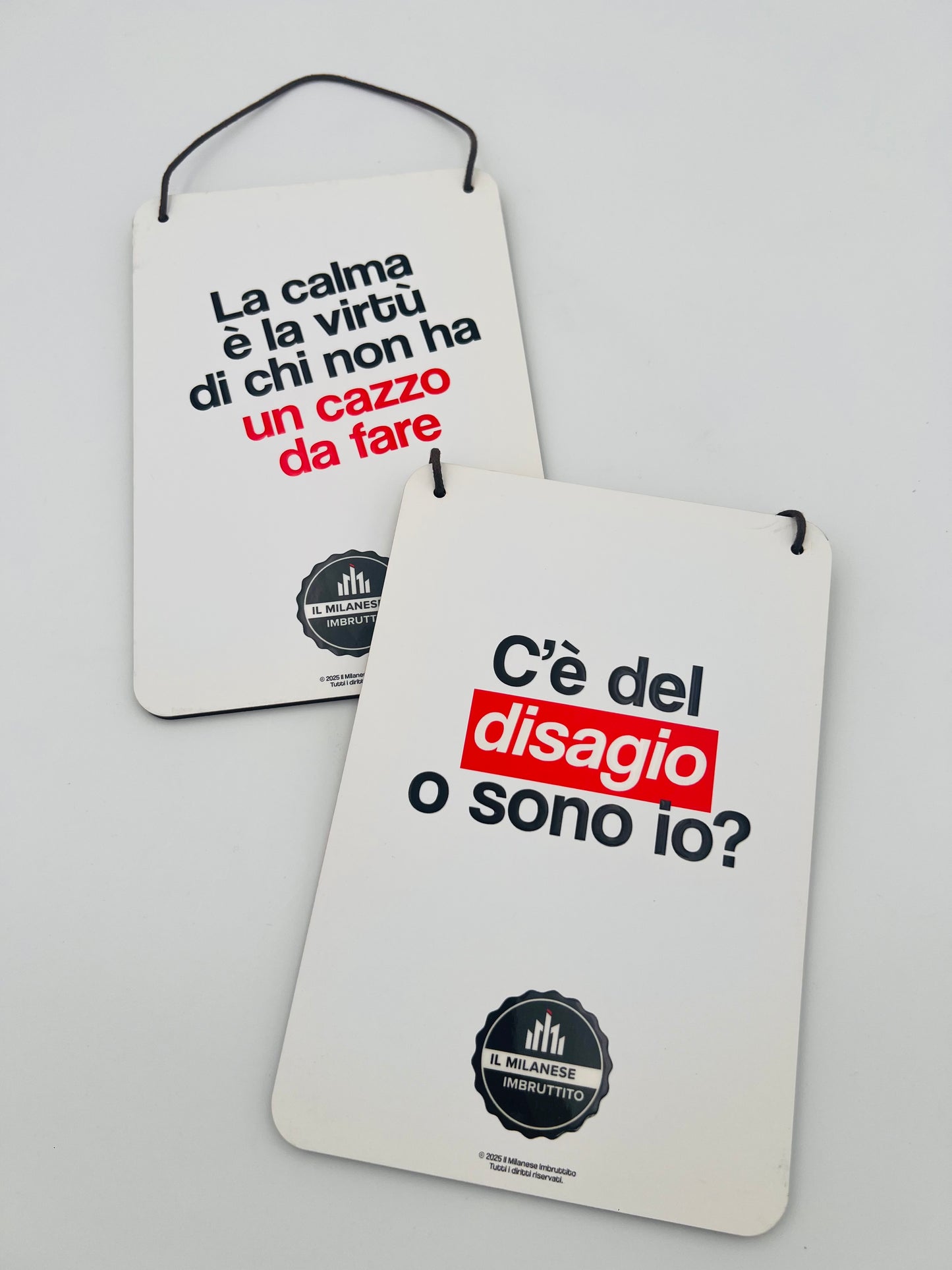 Targhetta di legno Il Milanese Imbruttito