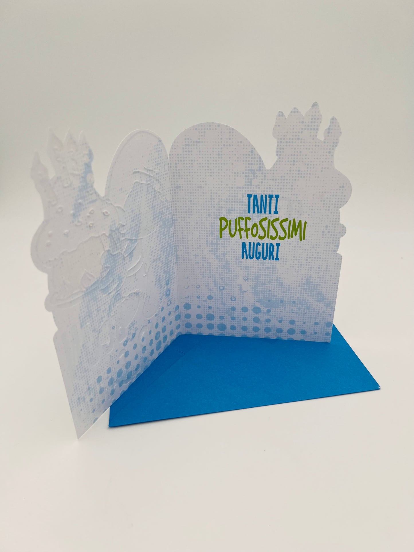 Biglietto d'auguri Puffi sagomato