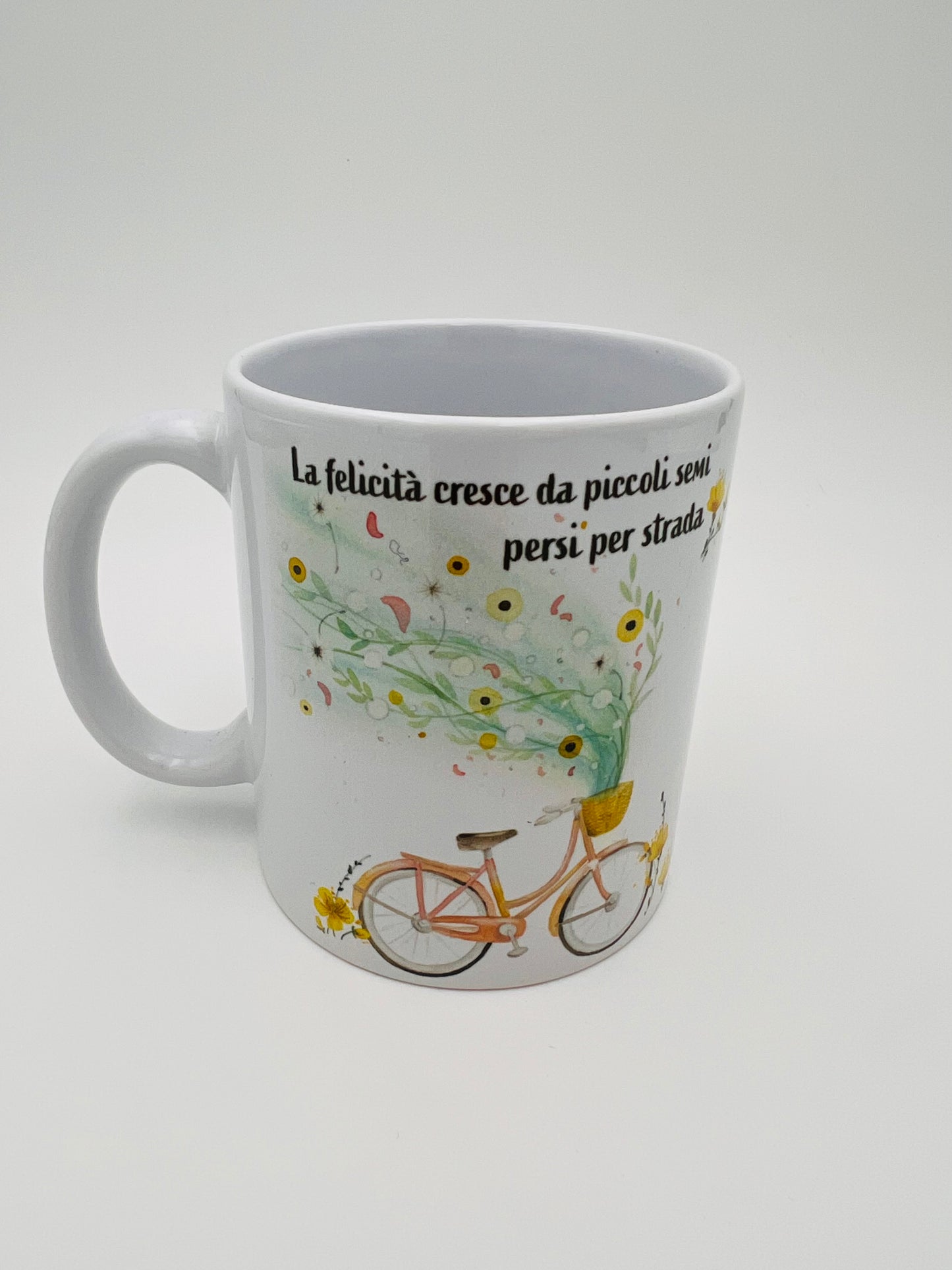 Tazza -La felicità cresce da piccoli semi persi per strada
