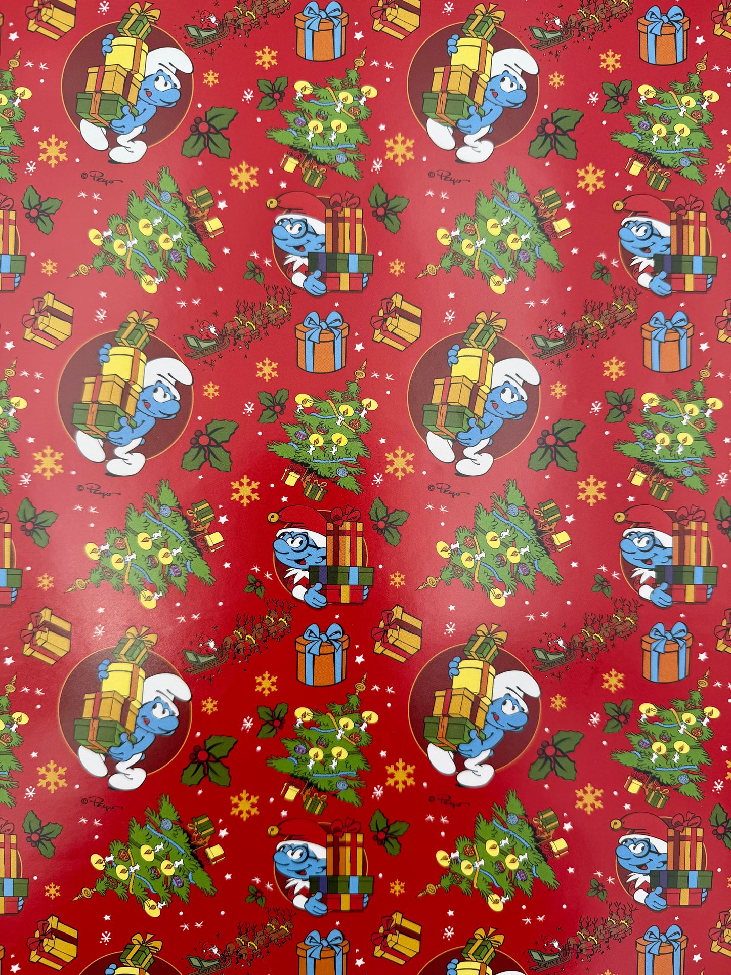 Carta Regalo Natale Puffi