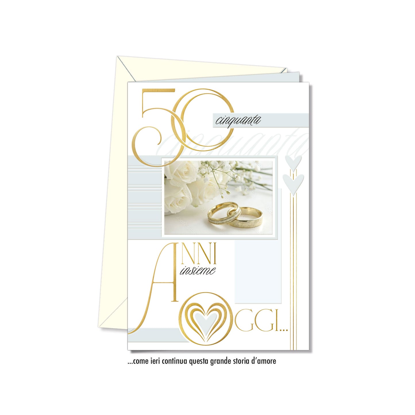 Biglietto d'auguri Anniversario 50 anni