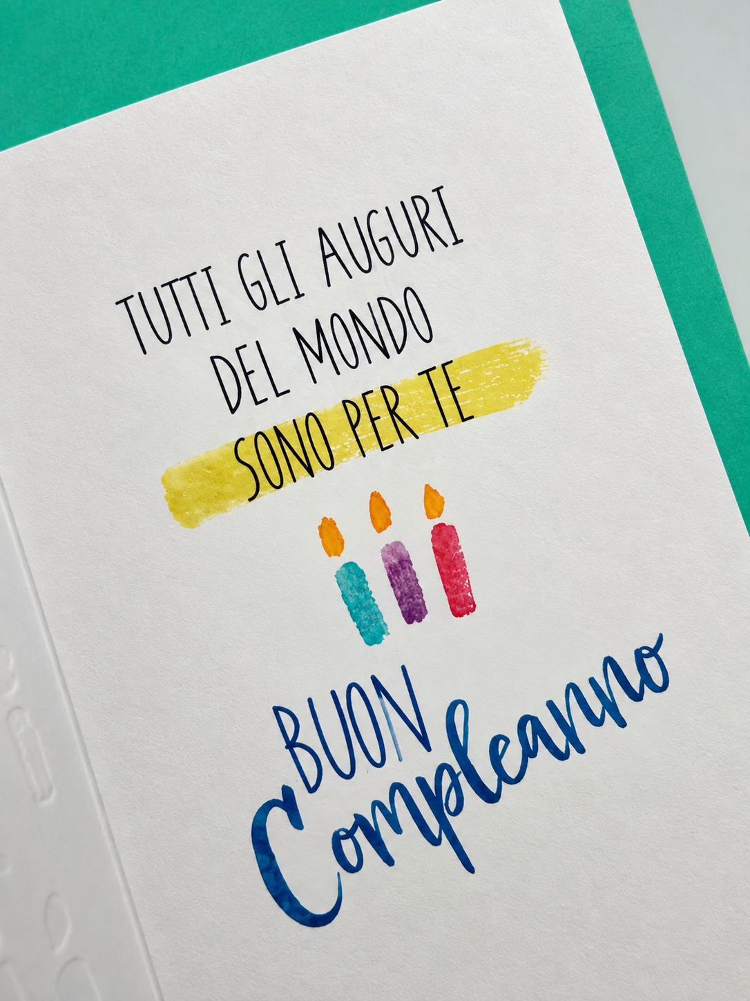 Biglietto d'auguri Compleanno Candeline