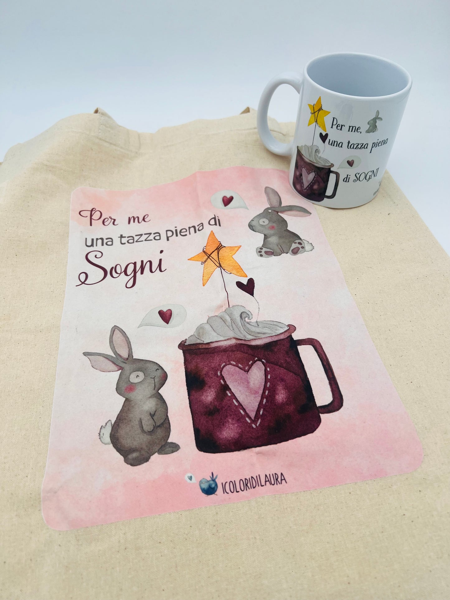 Borsa in tessuto I colori di Laura