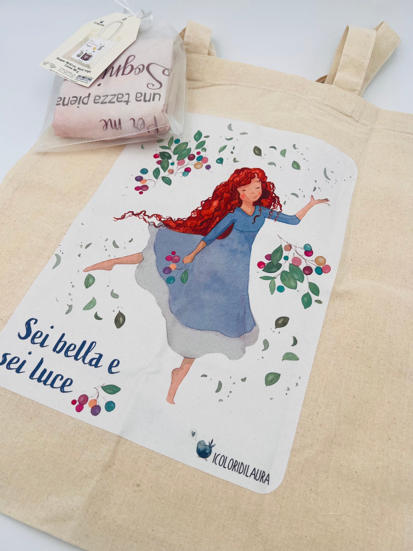 Borsa in tessuto I colori di Laura