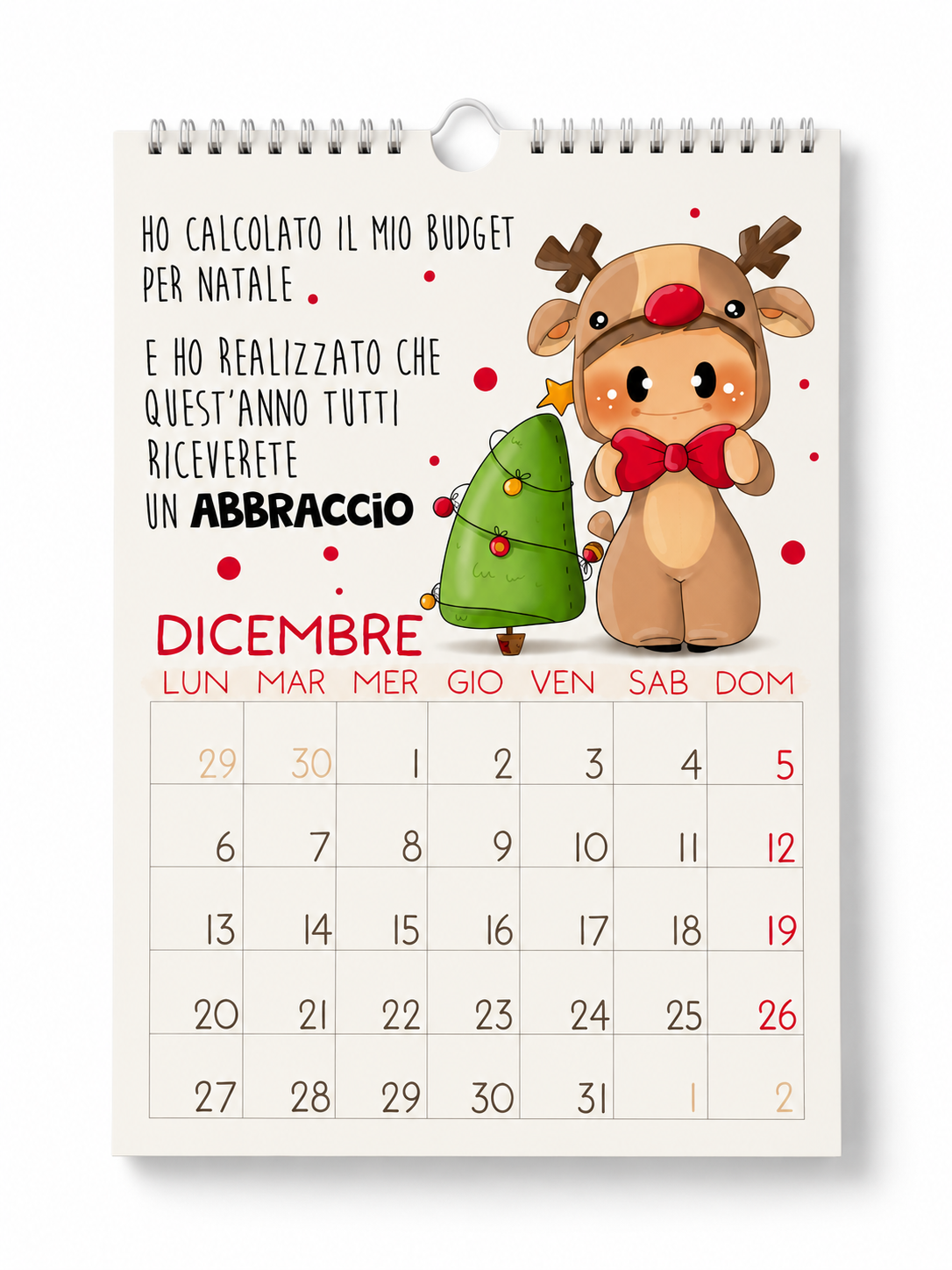 Calendario delle Bubine 2027