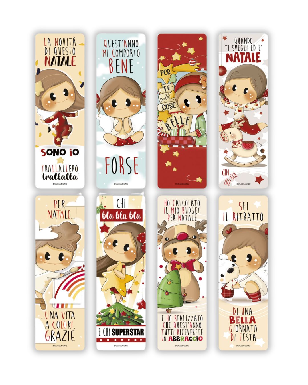 Segnalibri di Natale Dolcelegno