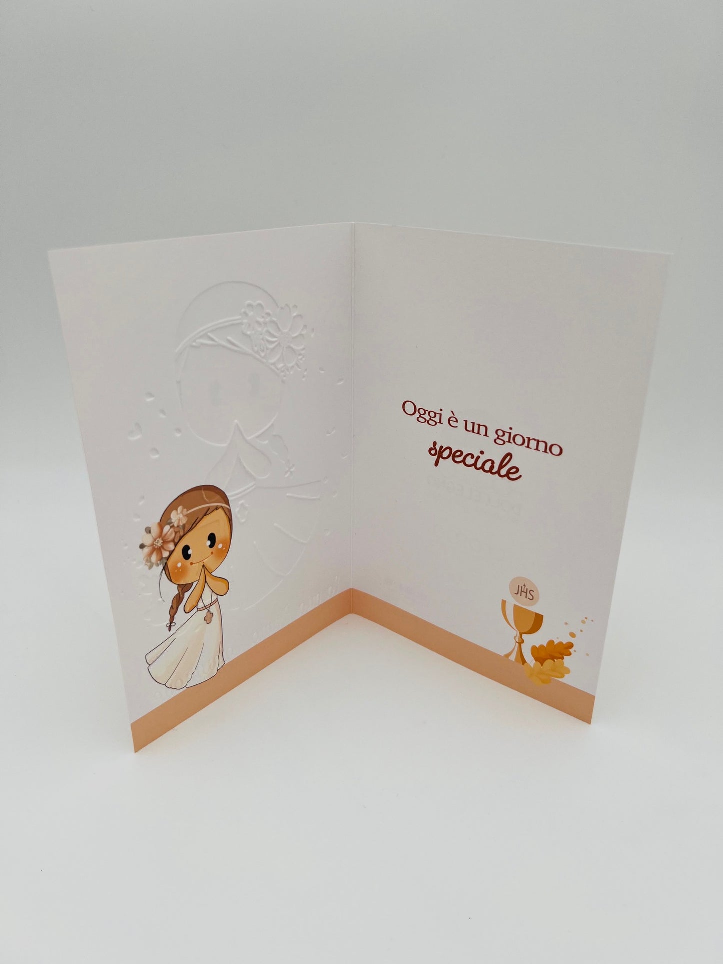 Biglietto d'auguri Comunione Bubina