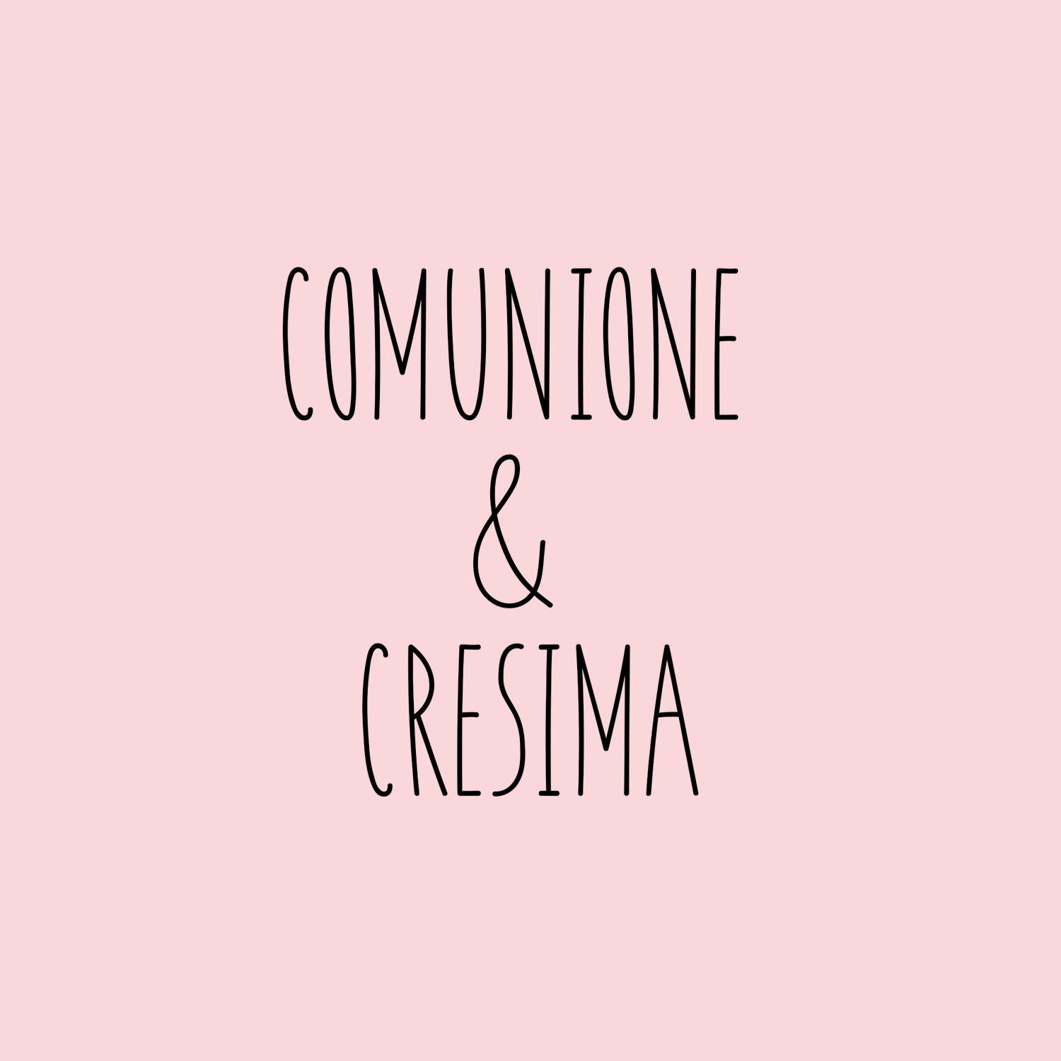 Comunione & Cresima
