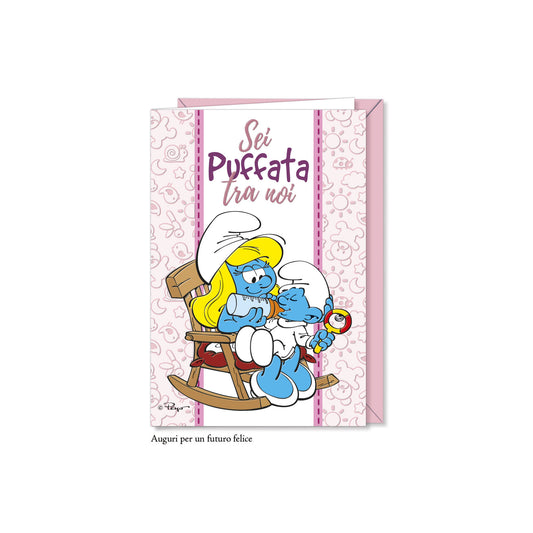 Biglietto d'auguri Baby Puffetta