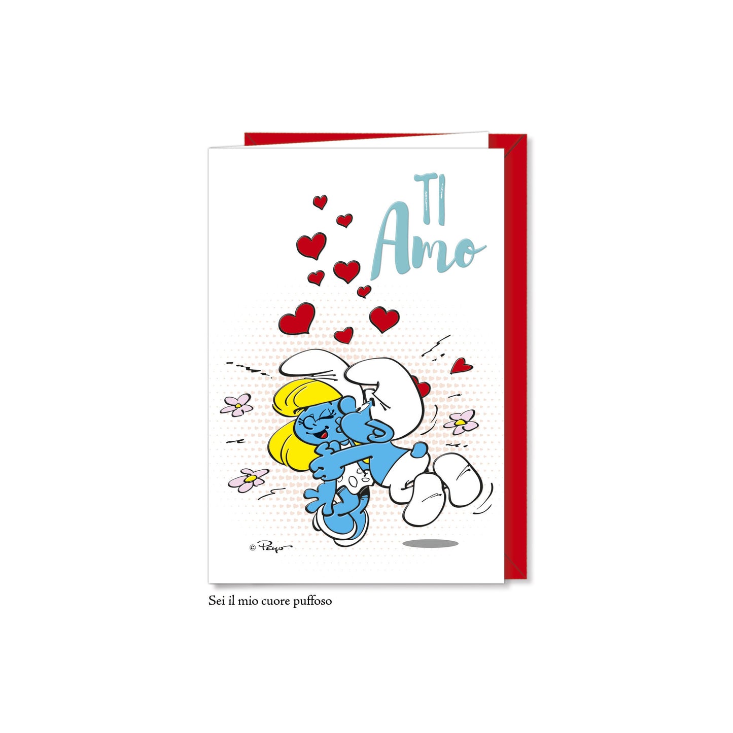 Biglietto d'auguri Puffi Love