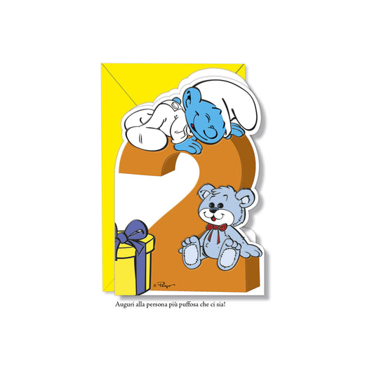 Biglietto d'auguri Puffi