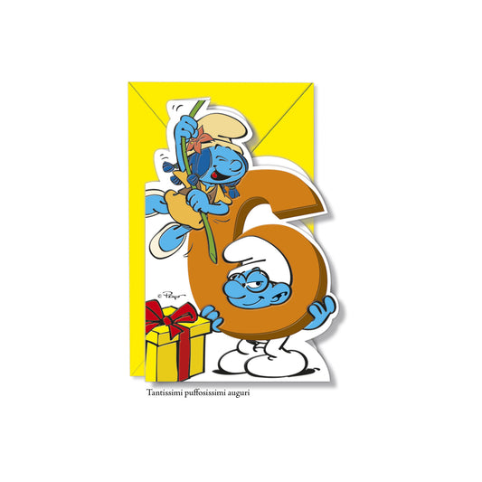 Biglietto d'auguri Puffi