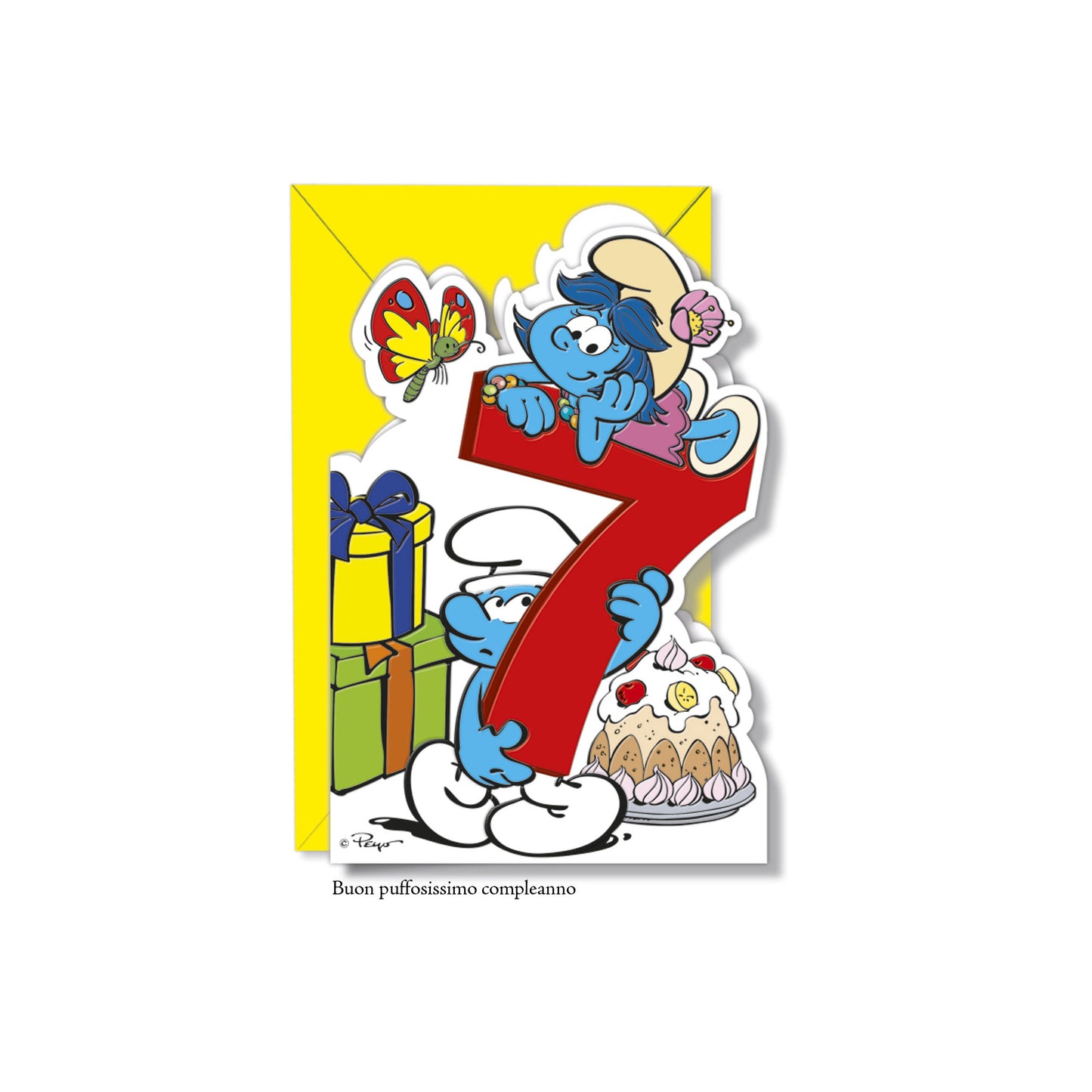 Biglietto d'auguri Puffi