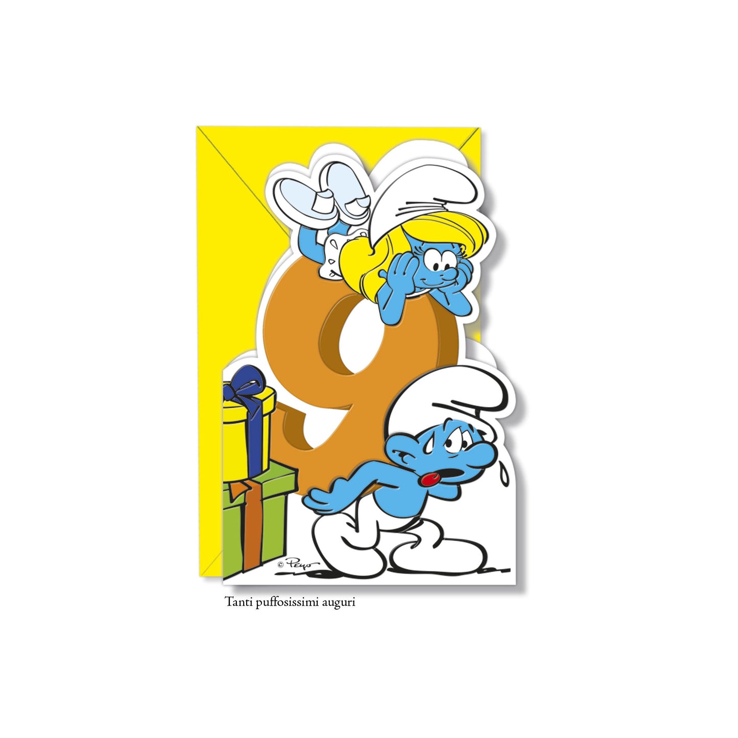 Biglietto d'auguri Puffi