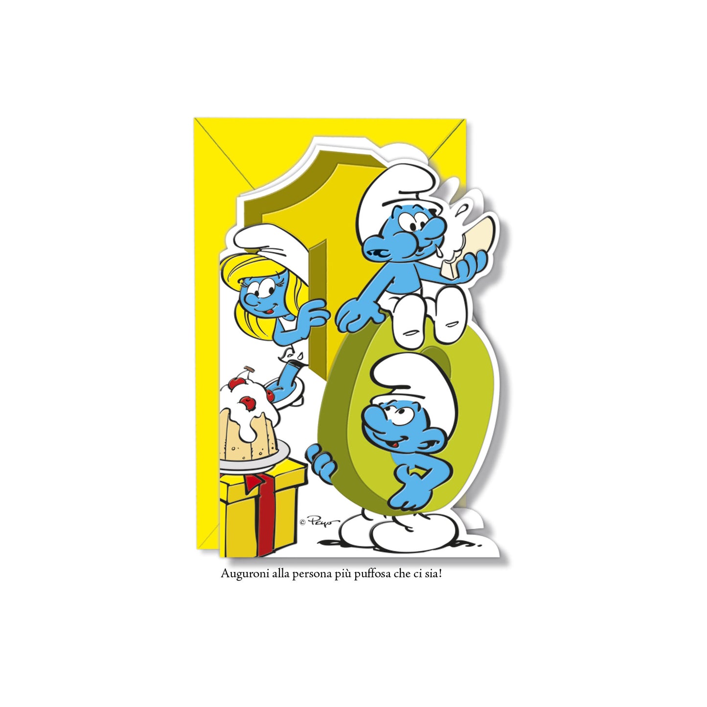 Biglietto d'auguri Puffi