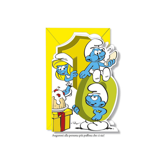 Biglietto d'auguri Puffi