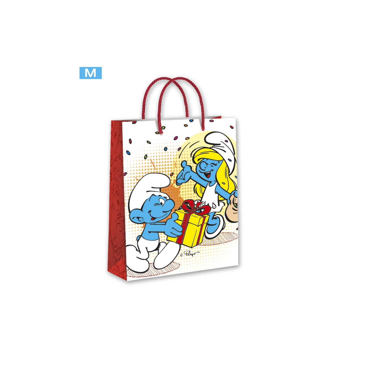Shopper di carta Puffi