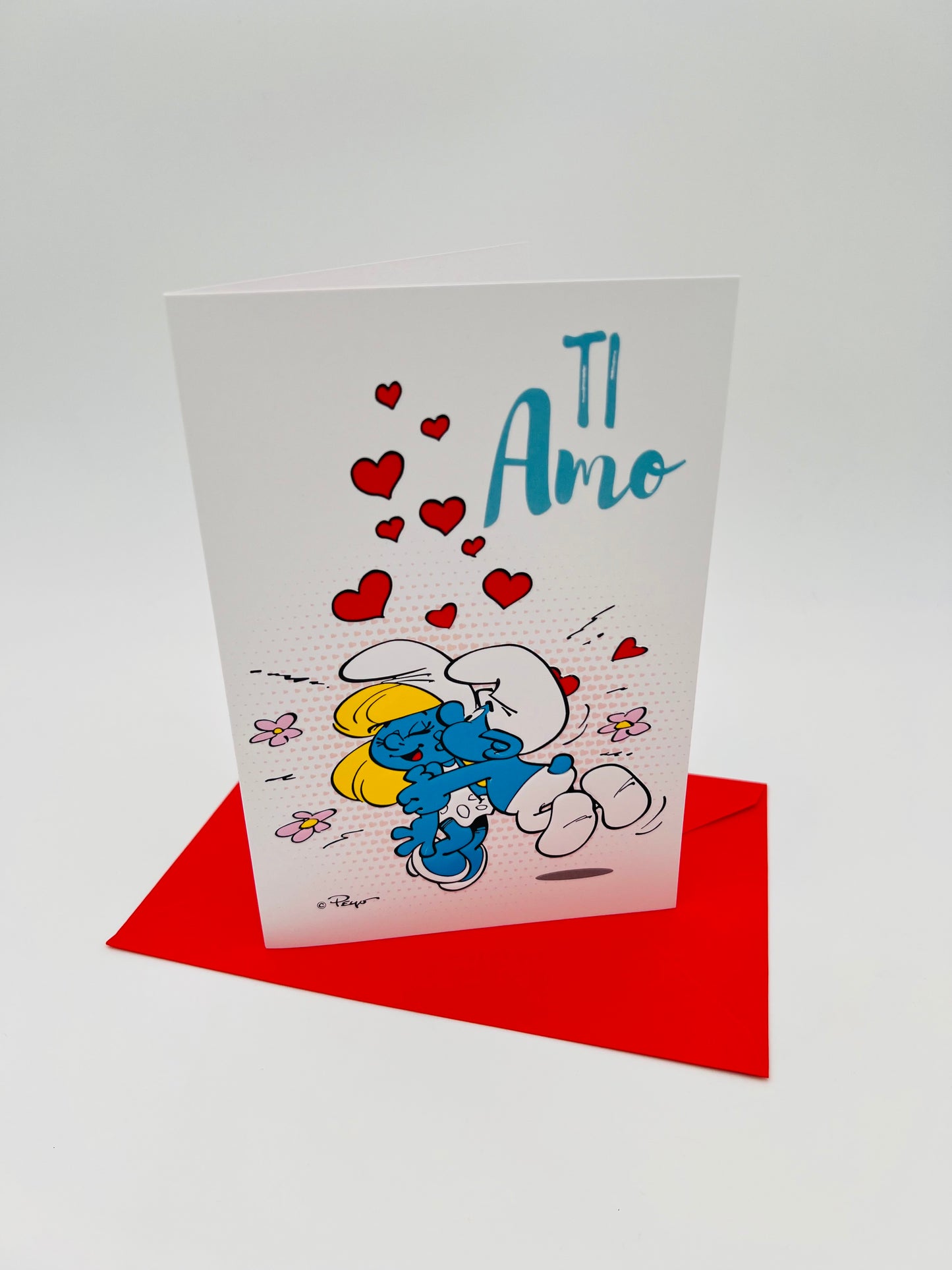 Biglietto d'auguri Puffi Love