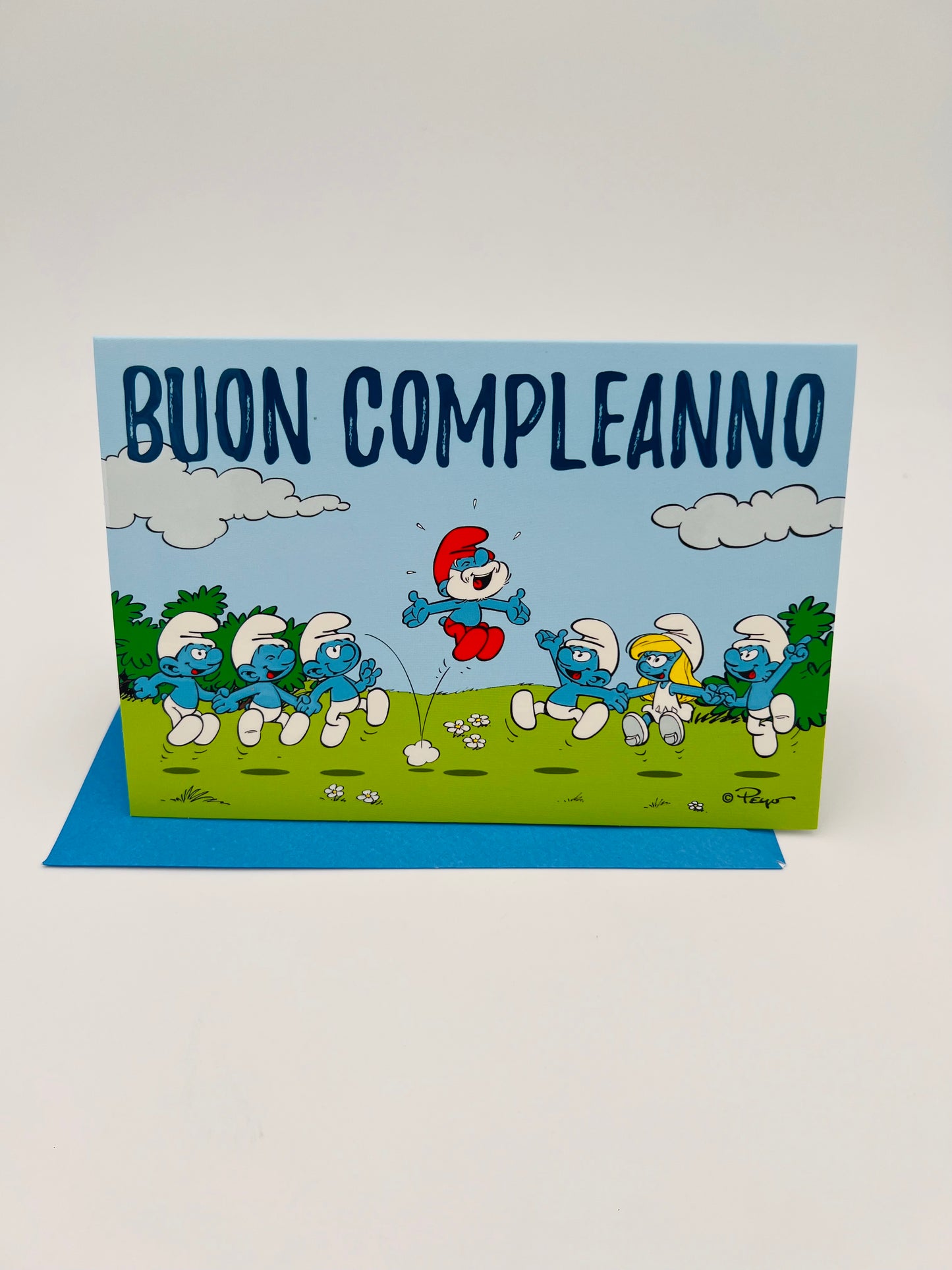 Biglietto d'auguri Puffi pop up