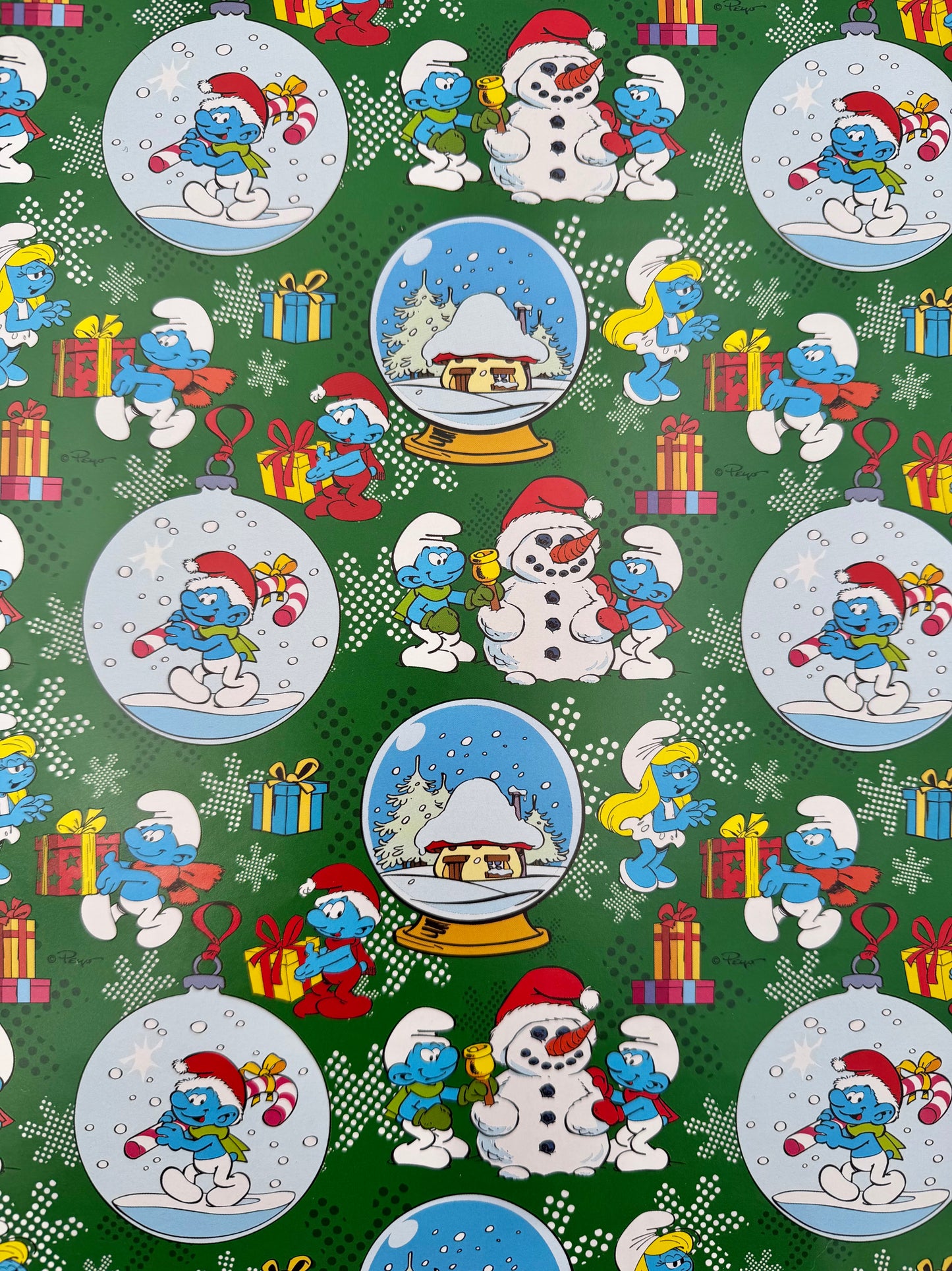Carta Regalo Natale Puffi