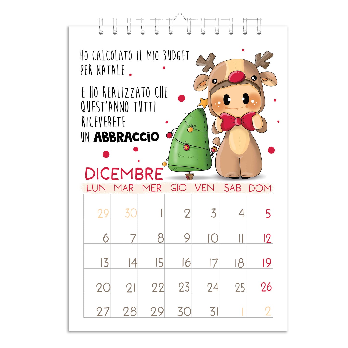 Calendario delle Bubine 2027