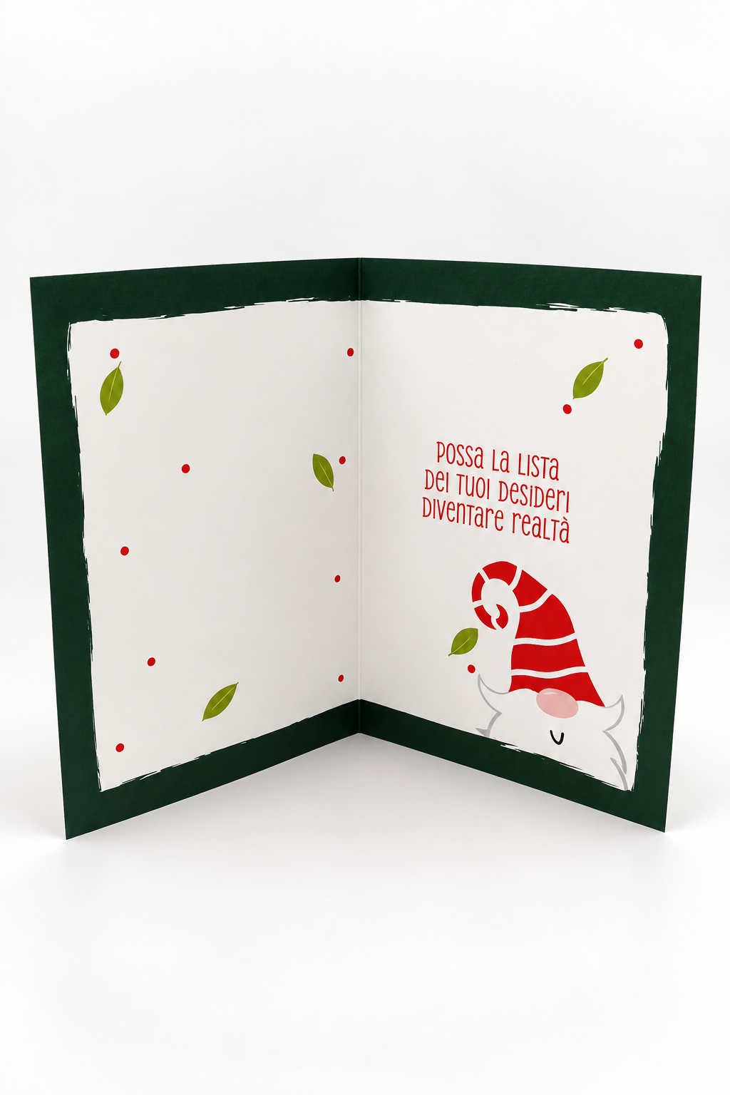 Biglietto di Natale con applicazione di carta