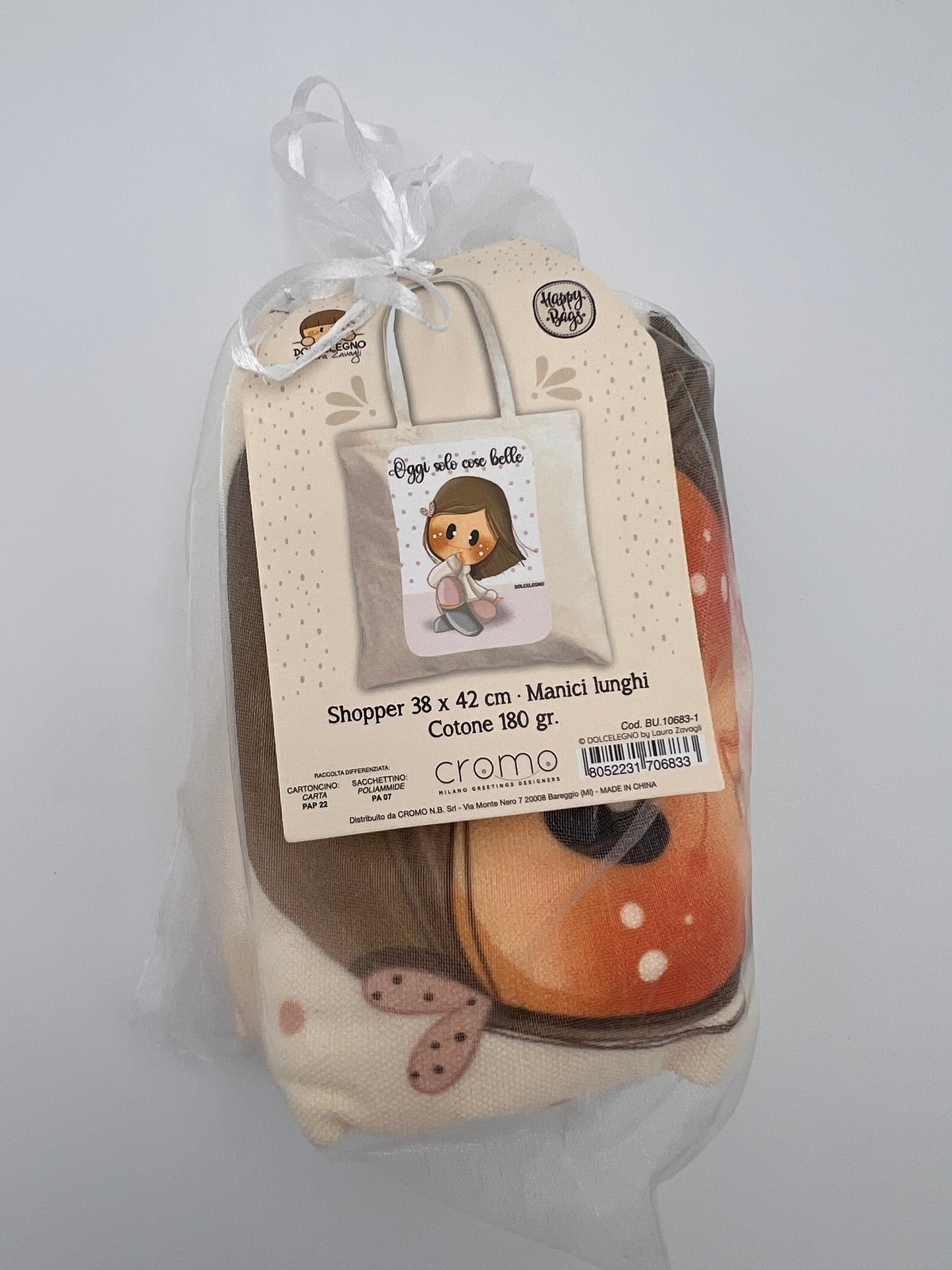 Borsa in tessuto Bubine