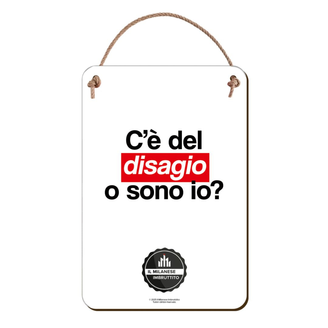 Targhetta di legno Il Milanese Imbruttito