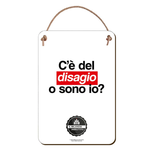 Targhetta di legno Il Milanese Imbruttito