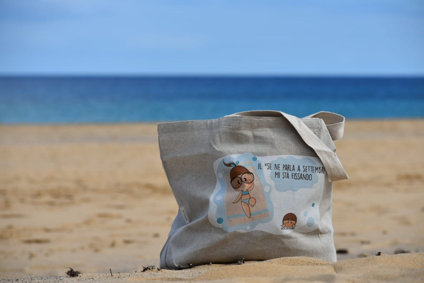 Borsa mare in cotone riciclato