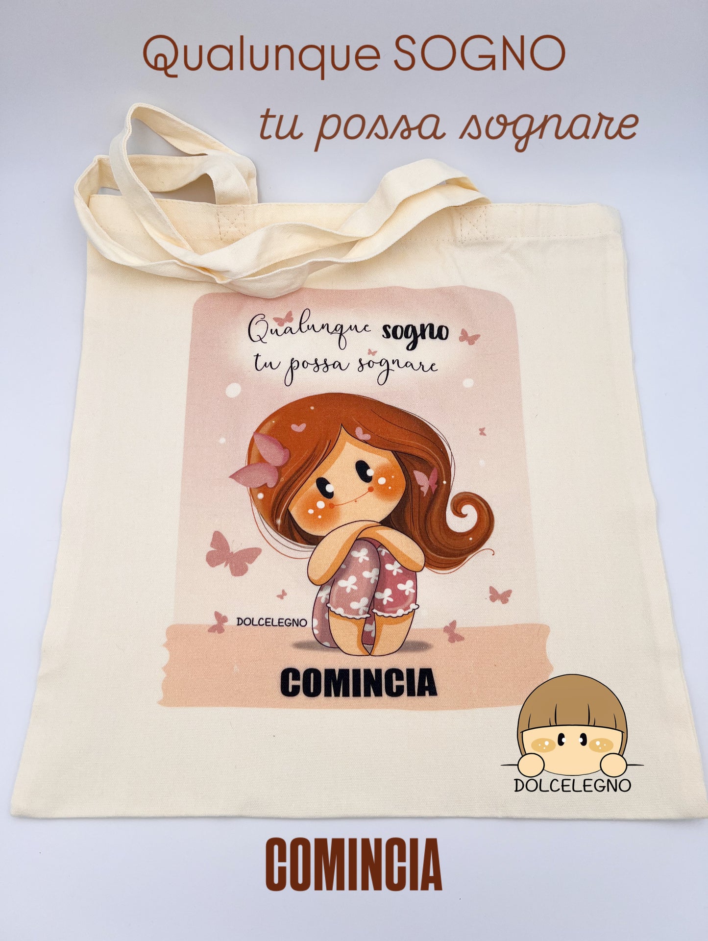 Borsa in tessuto Bubine