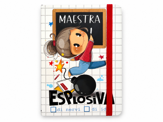 Notebook con elastico Maestra Esplosiva
