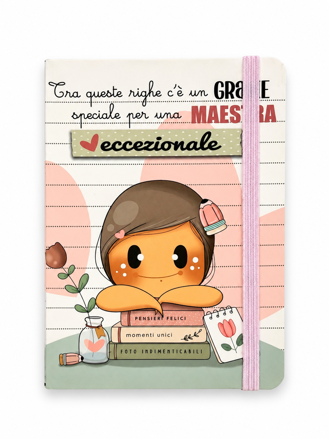 Notebook con elastico Maestra Eccezionale