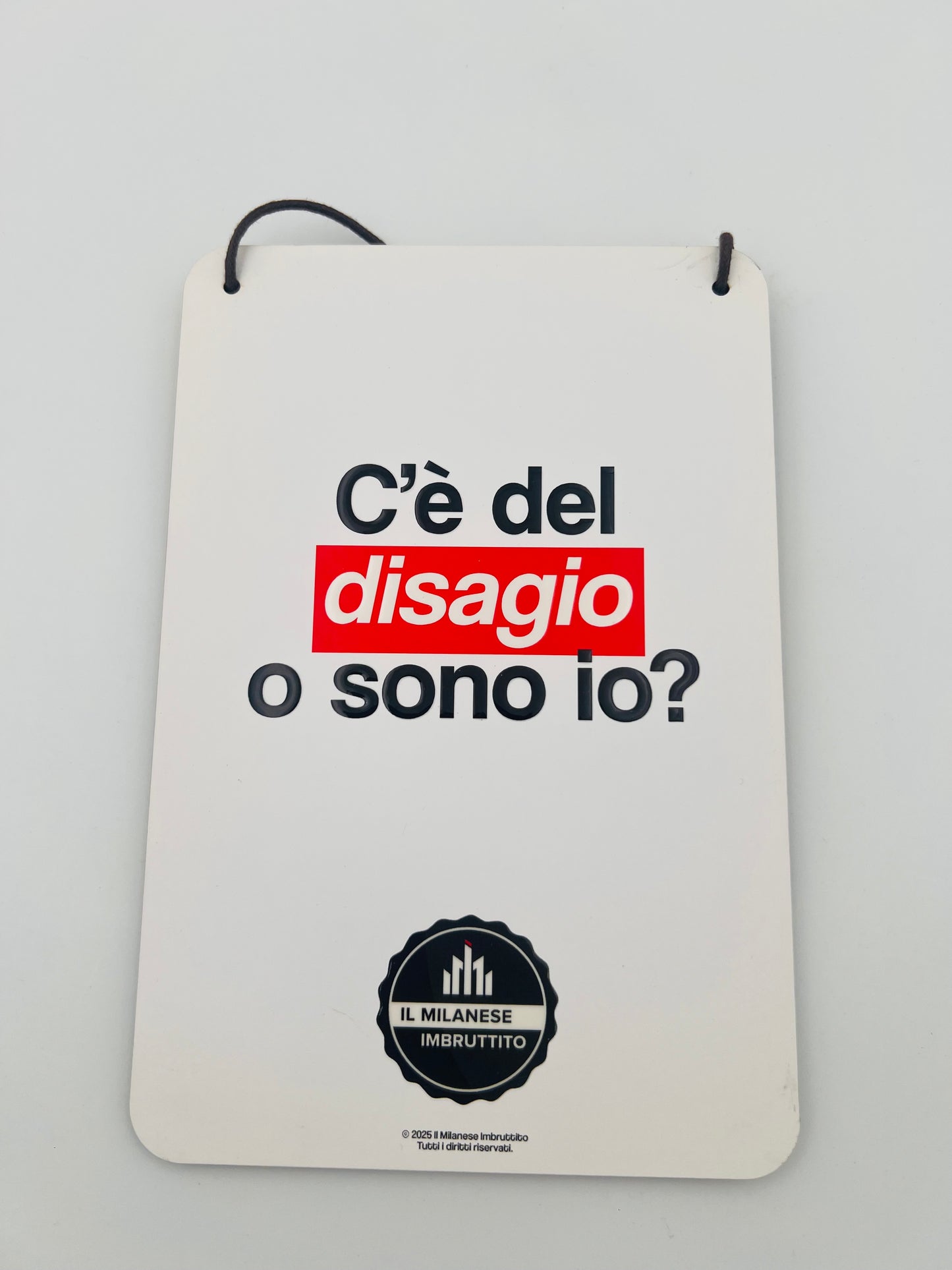 Targhetta di legno Il Milanese Imbruttito