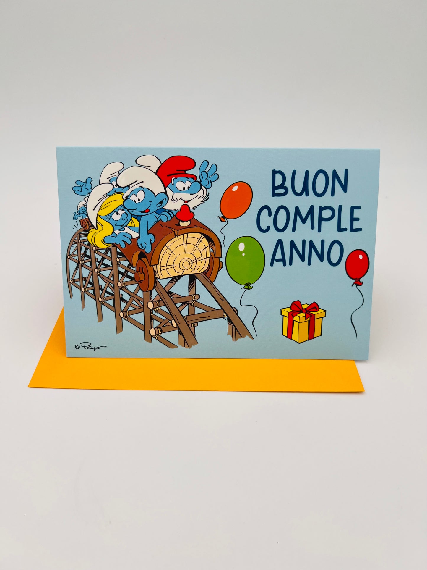 Biglietto d'auguri Puffi pop up
