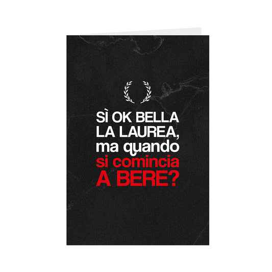 Biglietto d'auguri Laurea Il Milanese Imbruttito