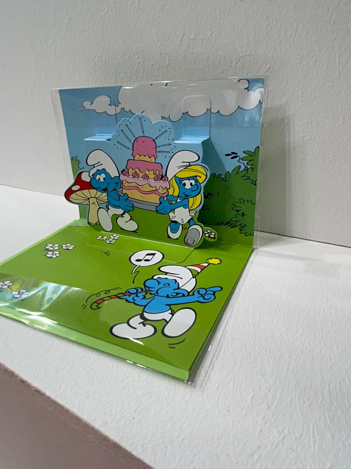 Biglietto d'auguri Puffi pop up