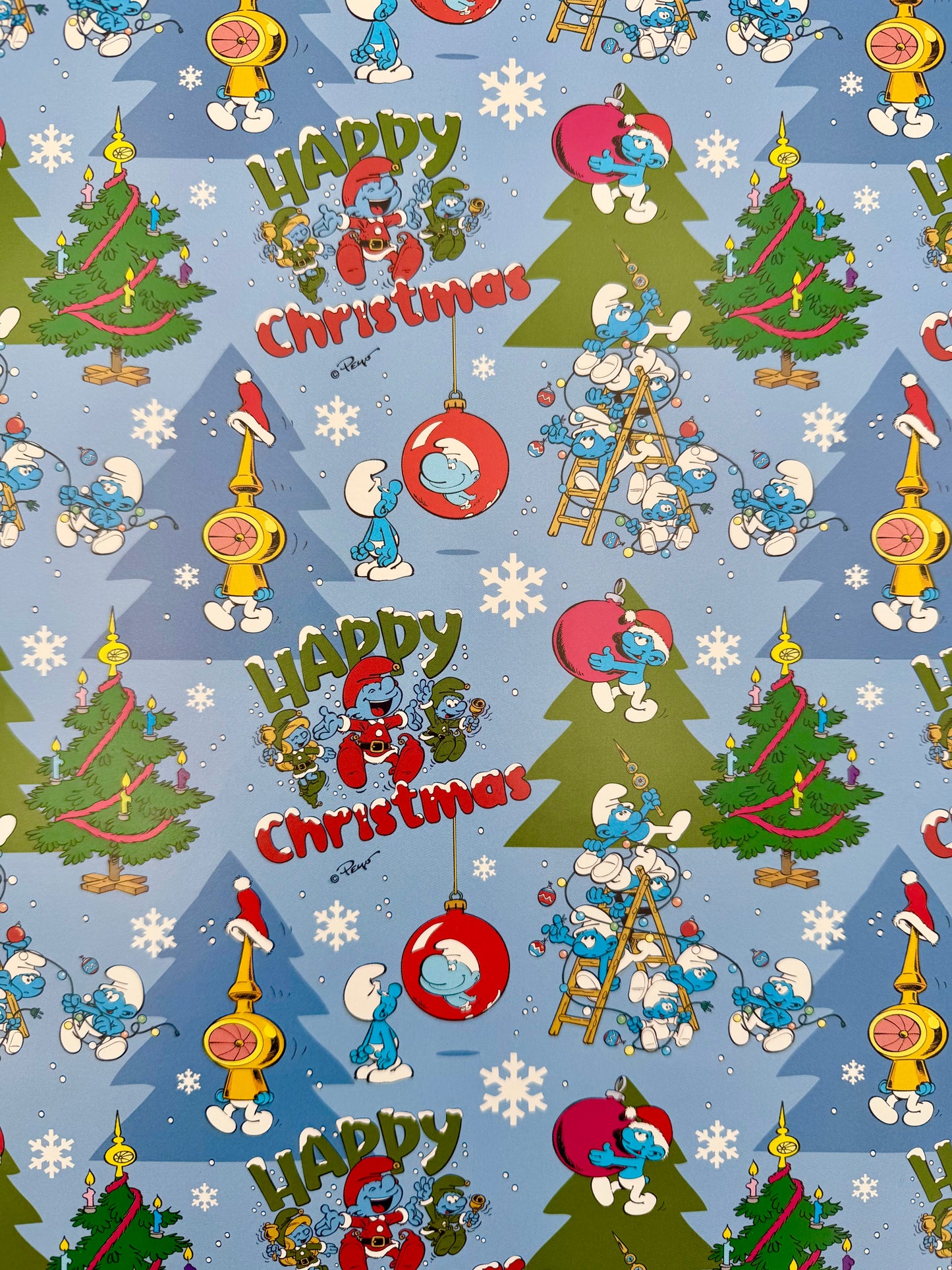 Carta Regalo Natale Puffi