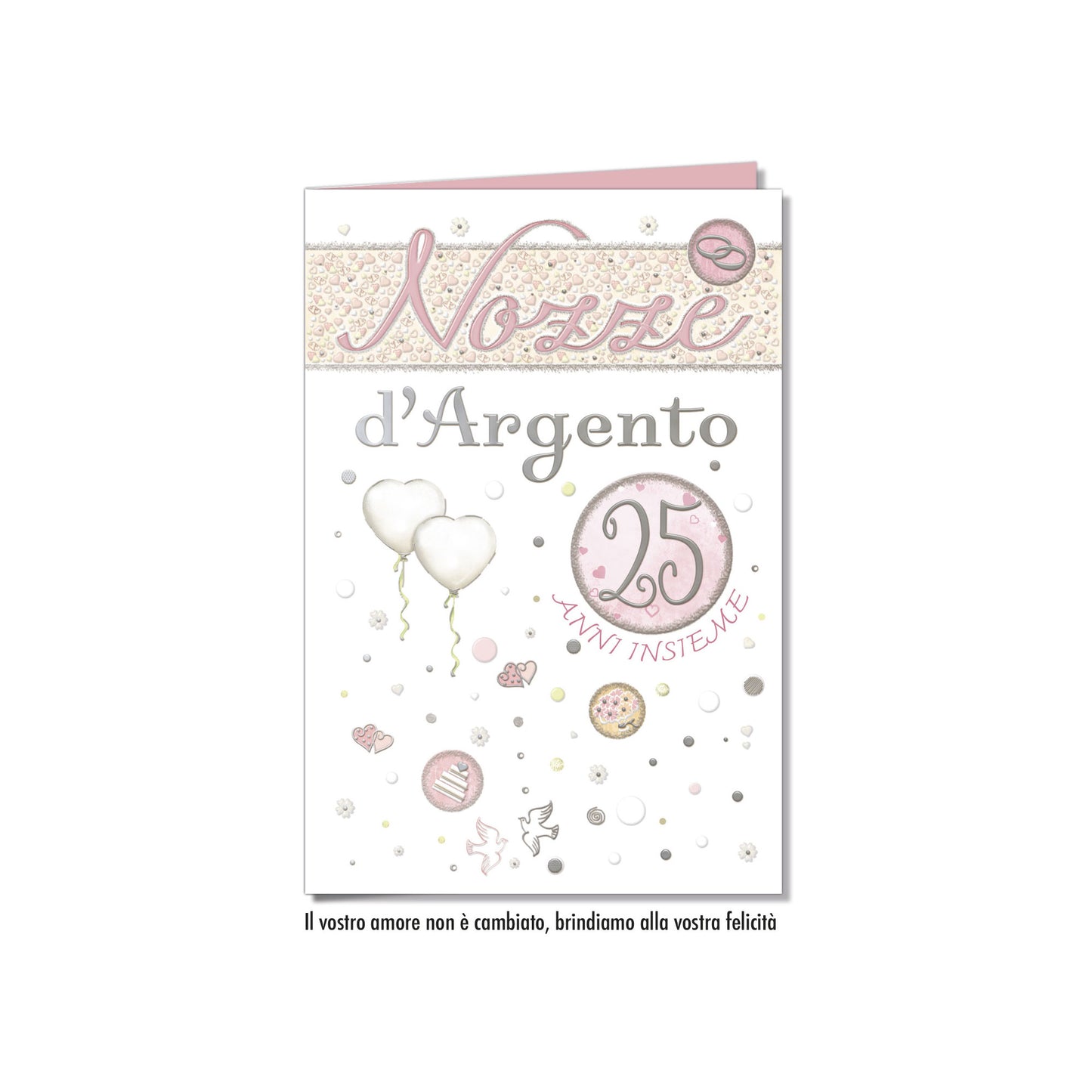 Biglietto d'auguri Anniversario 25 anni