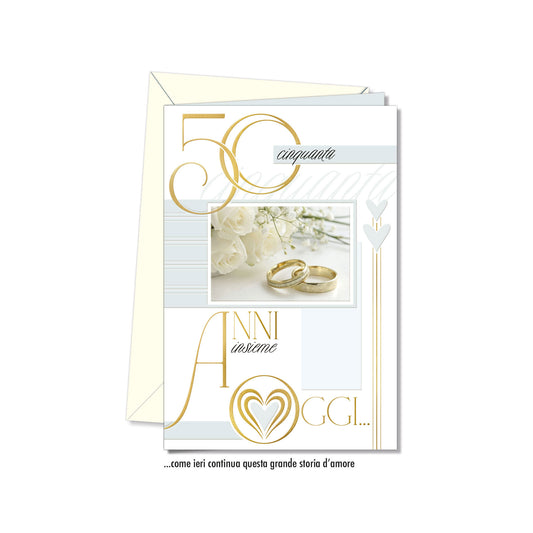 Biglietto d'auguri Anniversario 50 anni