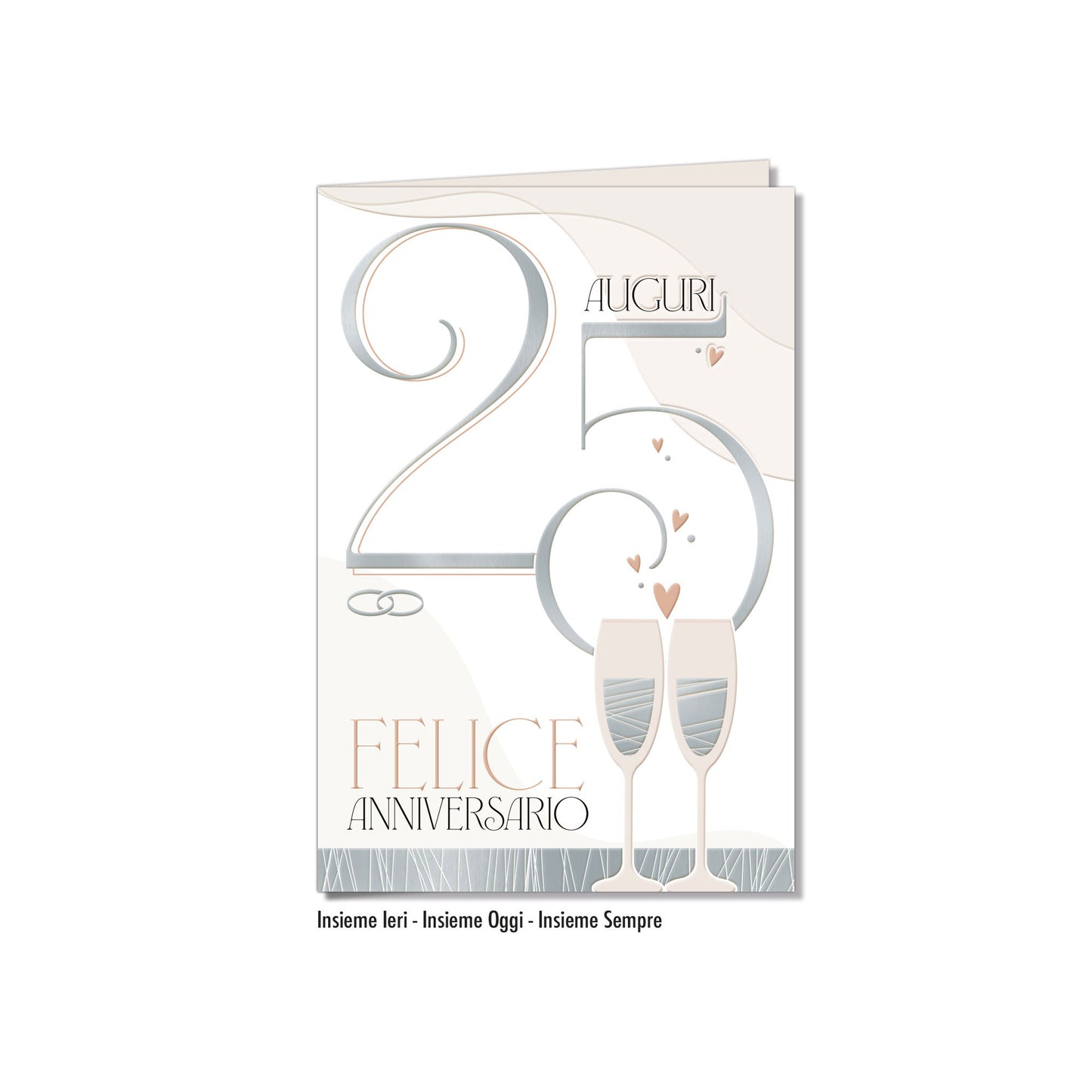 Biglietto d'auguri Anniversario 25 anni