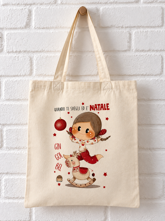 Borsa Bubine Quando ti sveglie ed è Natale