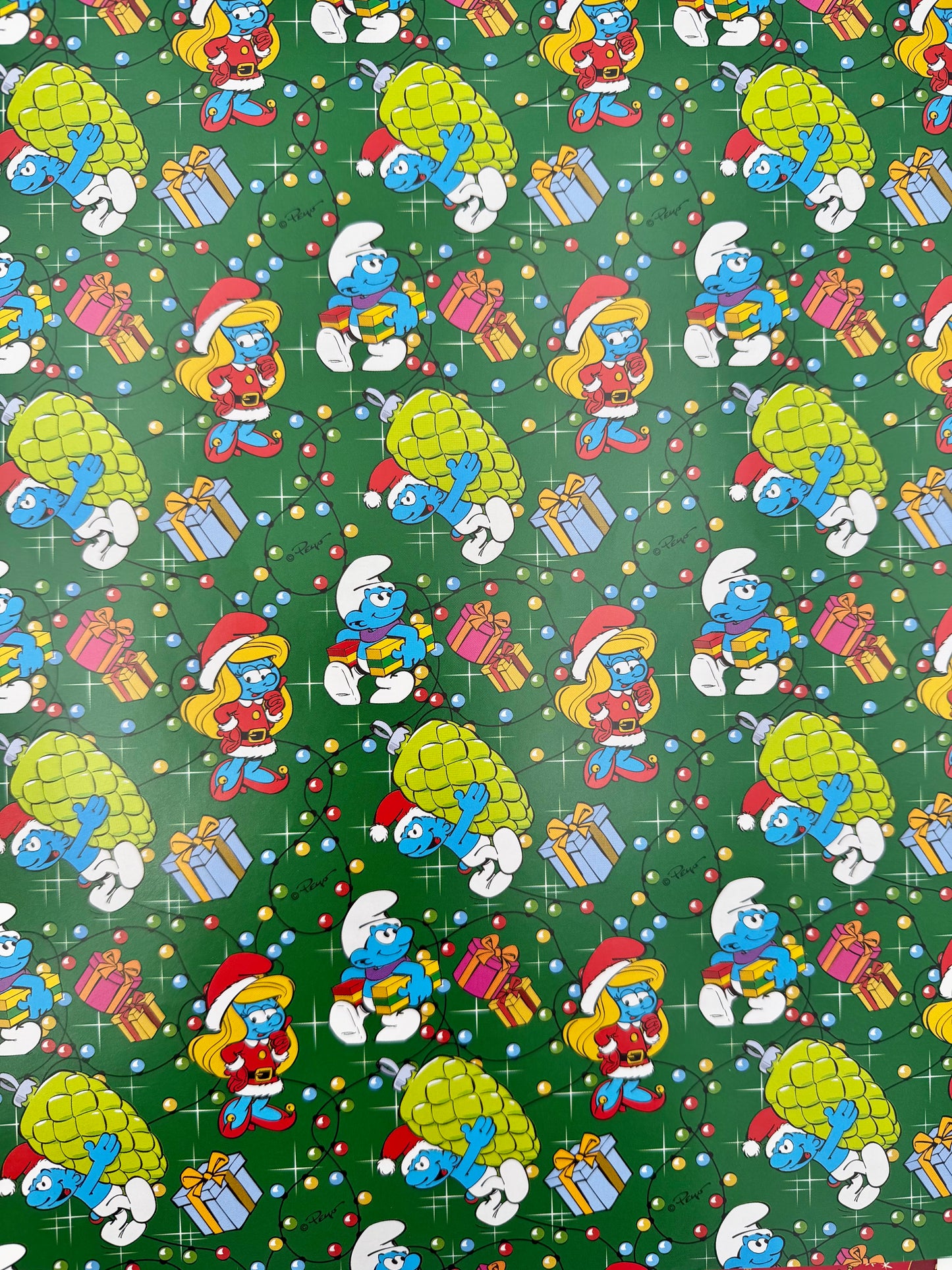 Carta Regalo Natale Puffi