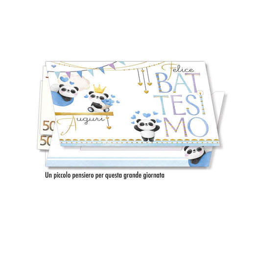 Biglietto d'auguri Battesimo porta-soldi