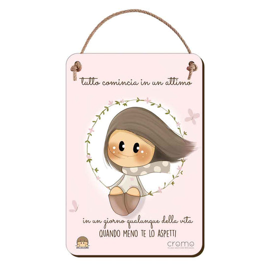 Targhetta di legno delle Bubine