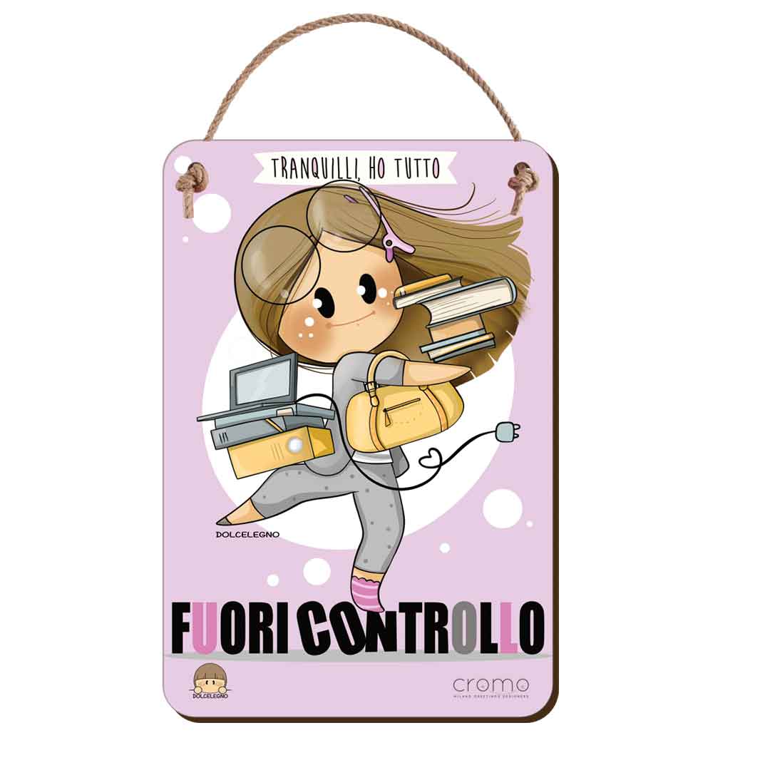 Targhetta di legno delle Bubine